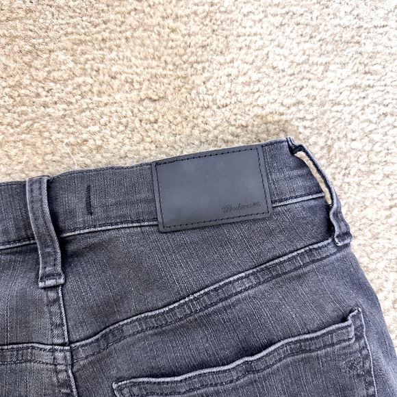 Madewell 9” Mid Rise Skinny Black/Gray Jeans Size25 - Picture 7 of 14